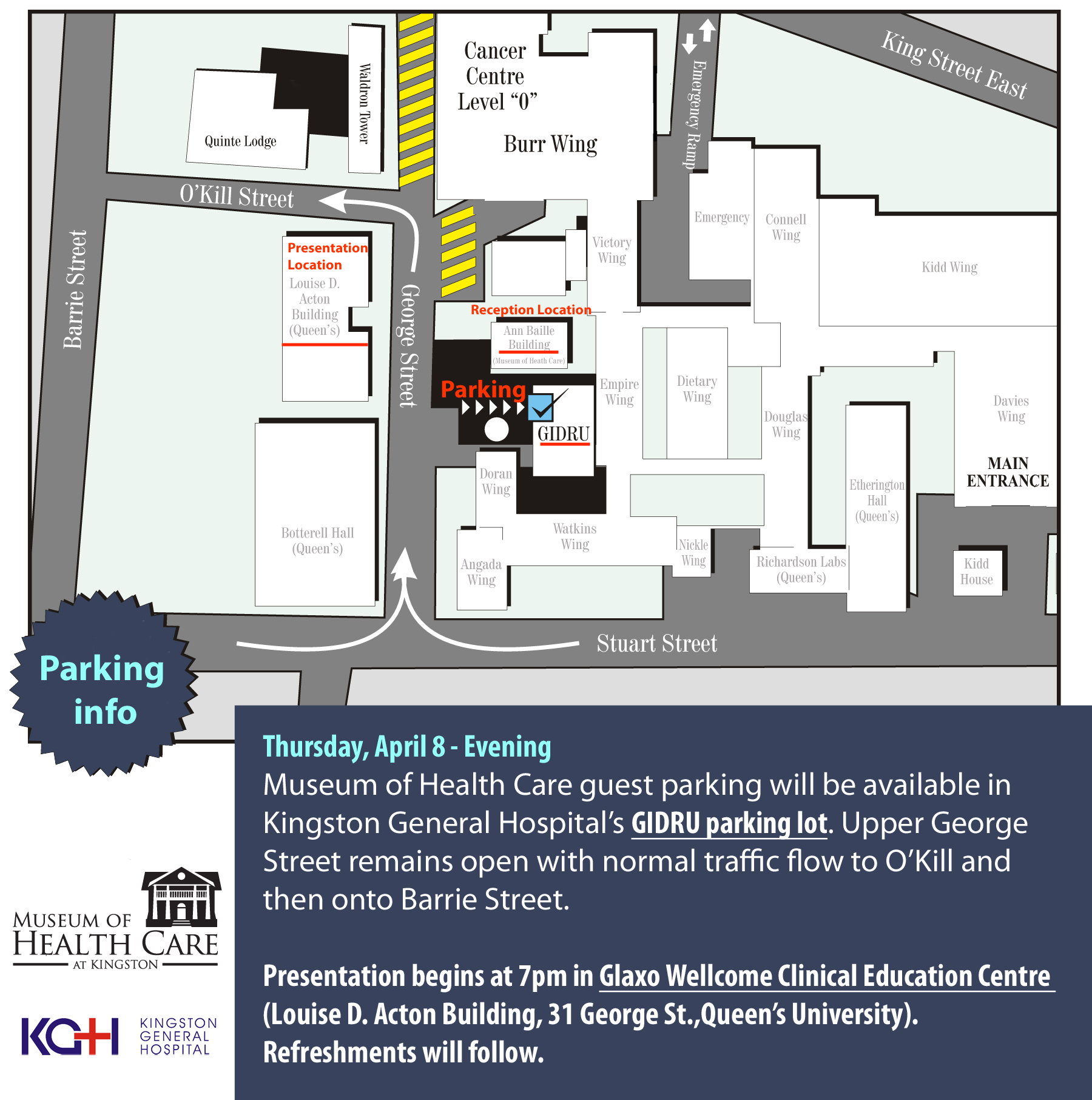 April 8, 2010 Parking Information