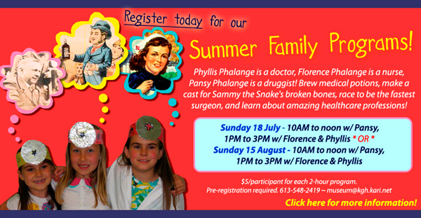 Register now - Summer 2010 Family Programs for Ages 6+