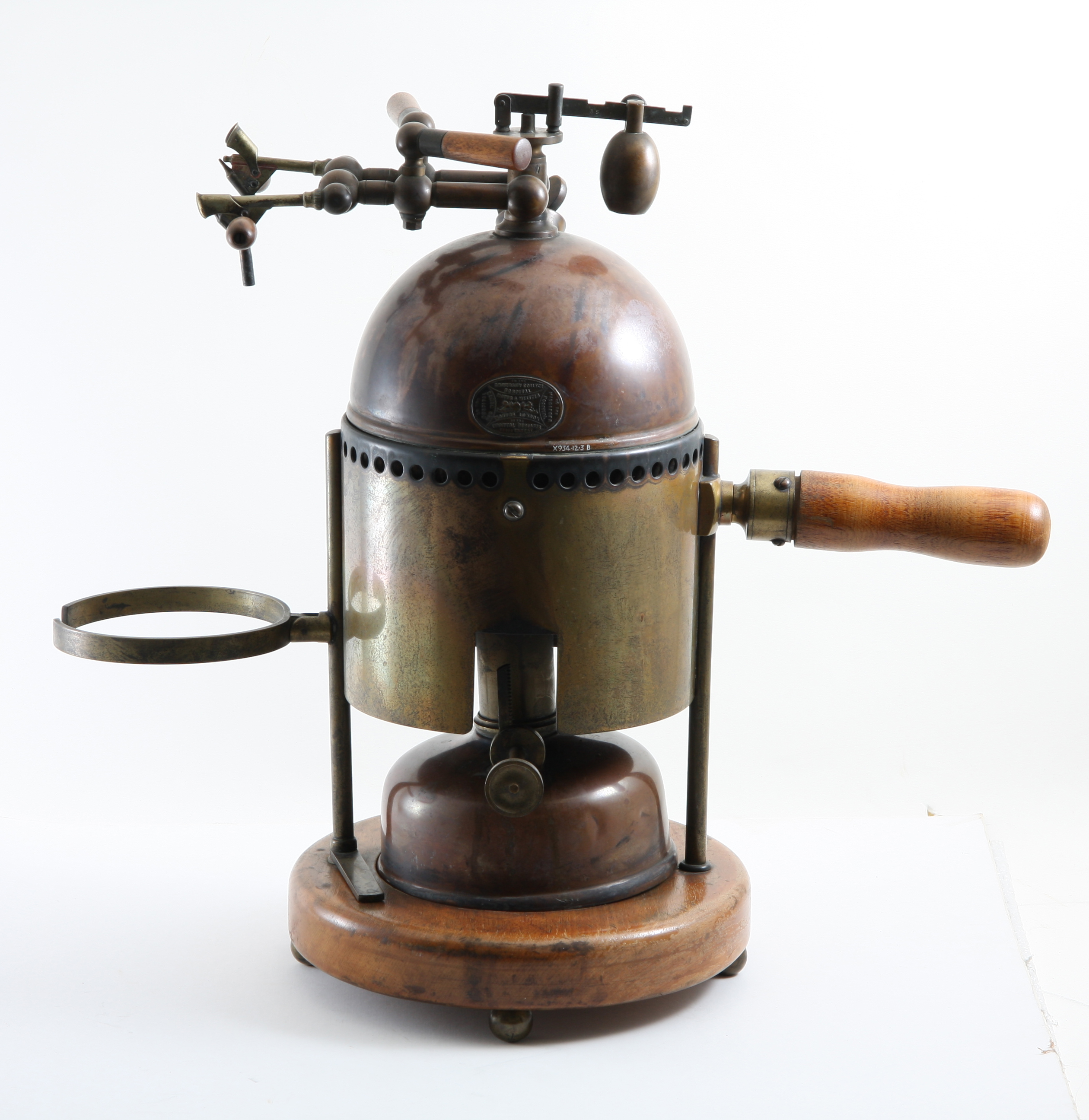 Carbolic Steam Sprayer (c.1870).  Museum of Health Care #1934.12.3