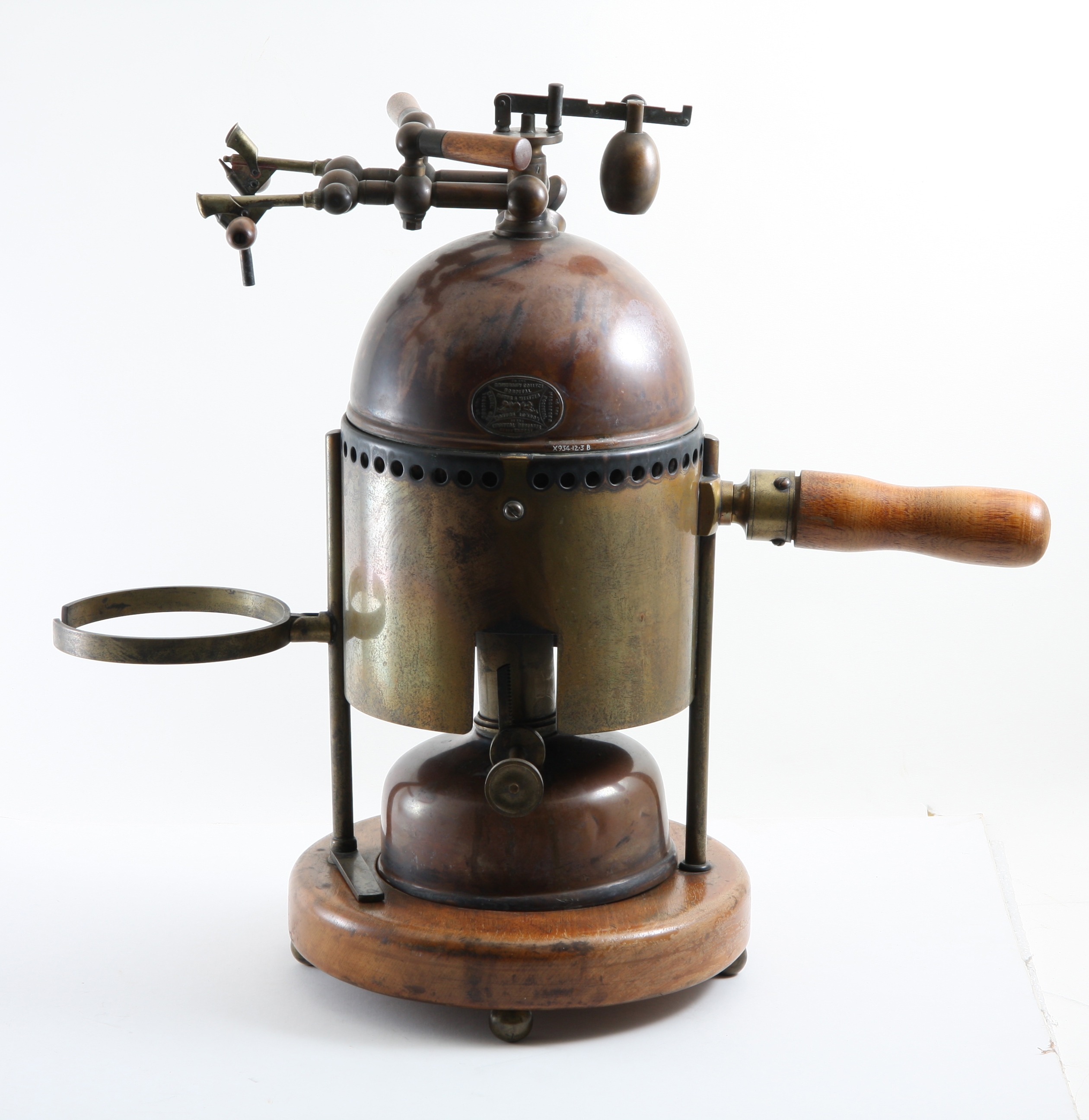 Carbolic Steam Sprayer (c.1870).  Museum of Health Care #1934.12.3
